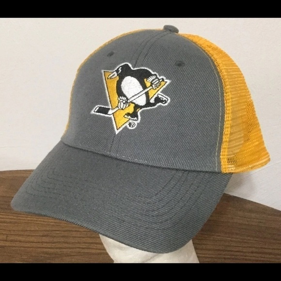 PITTSBURGH Penguins NHL Trucker Hat Baseball Cap - Picture 3 of 7